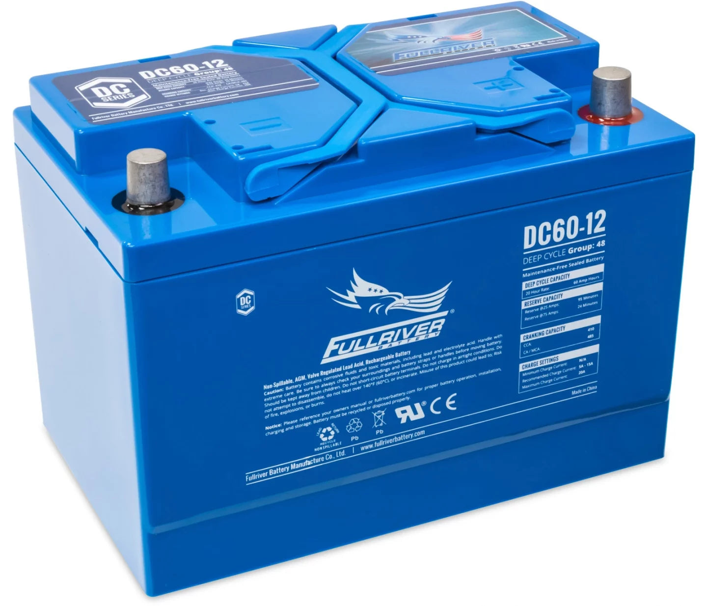 FULLRIVER DC SERIES 12V 60AH AGM BATTERY