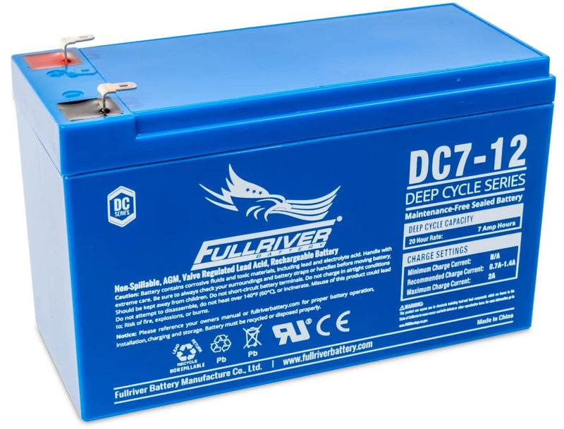 FULLRIVER DC7-12 12V 7AH Deep Cycle AGM Battery