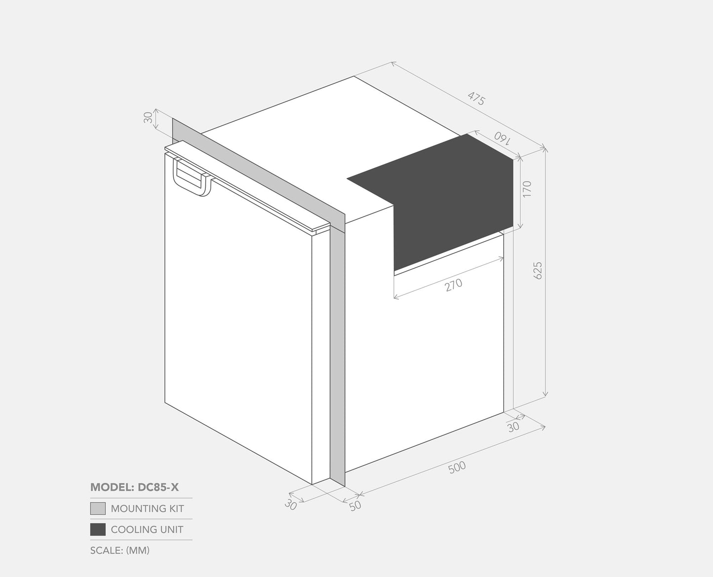 BUSHMAN DC85-X CARAVAN FRIDGE