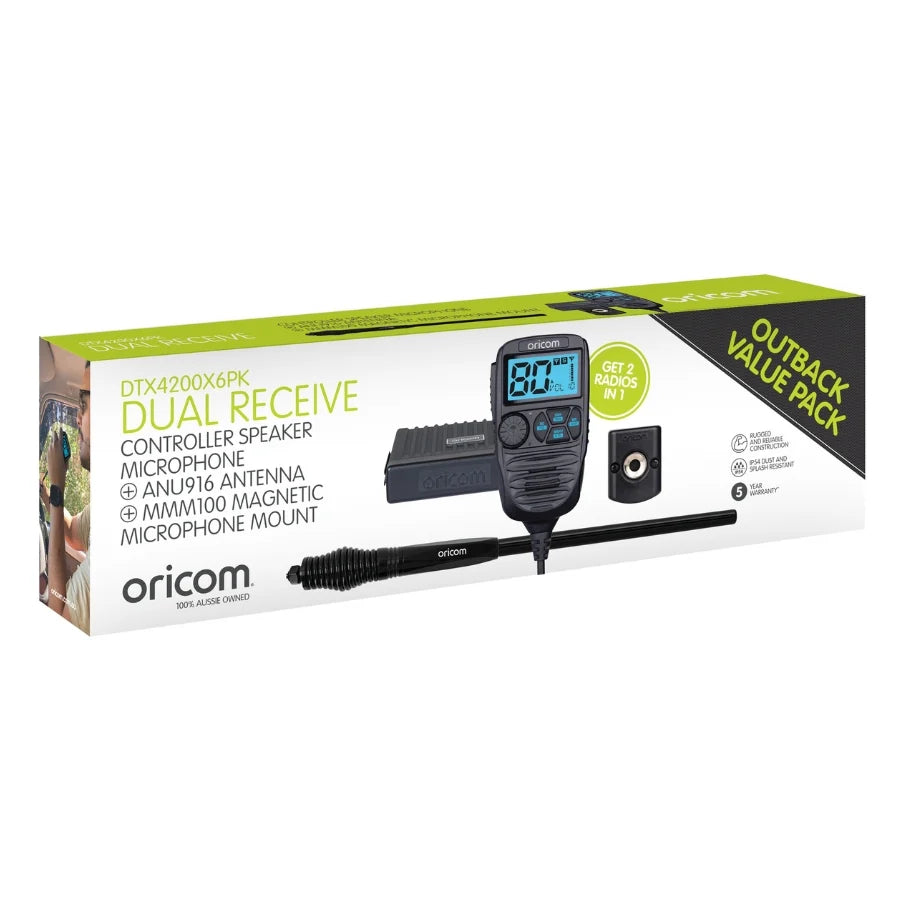 DTX4200X6PK Dual Receive UHF Outback Pack | 3dBi Antenna