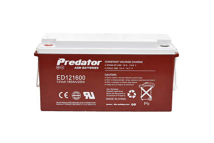 PREDATOR 12V 160AH DEEP CYCLE AGM BATTERY