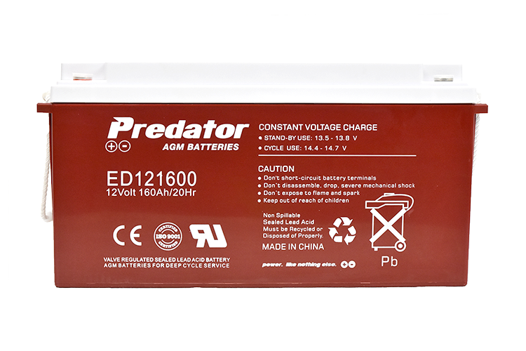 PREDATOR 12V 160AH DEEP CYCLE AGM BATTERY