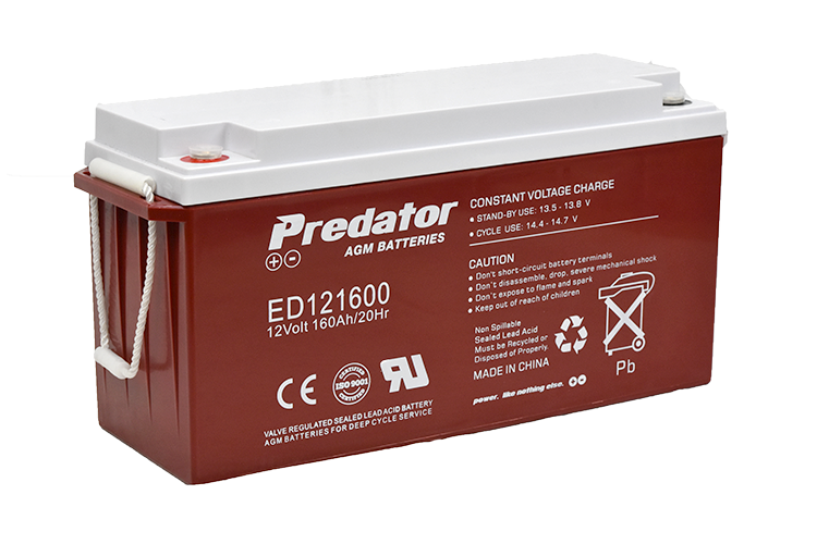 PREDATOR 12V 160AH DEEP CYCLE AGM BATTERY