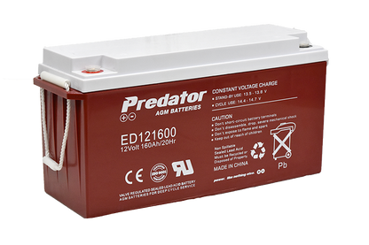 PREDATOR 12V 160AH DEEP CYCLE AGM BATTERY