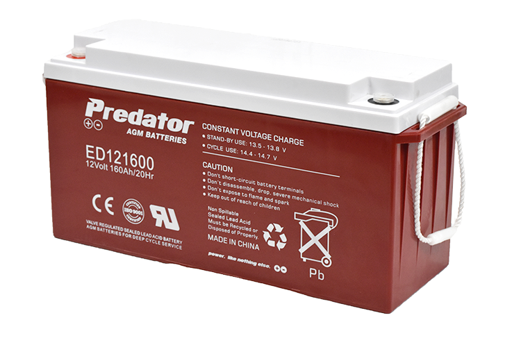 PREDATOR 12V 160AH DEEP CYCLE AGM BATTERY