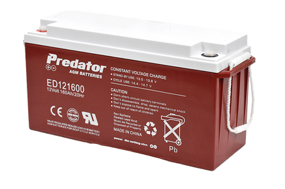 PREDATOR 12V 160AH DEEP CYCLE AGM BATTERY