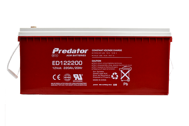 PREDATOR 12V 220AH DEEP CYCLE AGM BATTERY