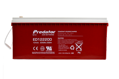 PREDATOR 12V 220AH DEEP CYCLE AGM BATTERY