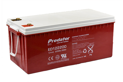 PREDATOR 12V 220AH DEEP CYCLE AGM BATTERY