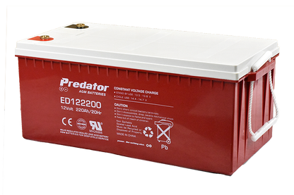 PREDATOR 12V 220AH DEEP CYCLE AGM BATTERY