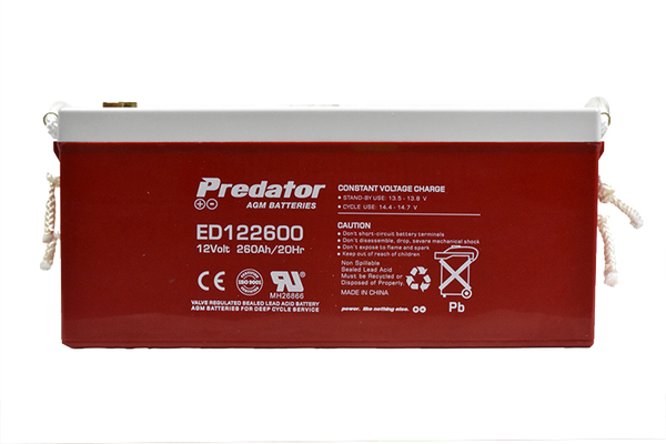 12V 260AH Deep Cycle AGM Battery (ED122600)