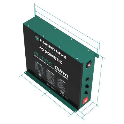 B-TEC 12V 300AH SLIMLINE LITHIUM BATTERY