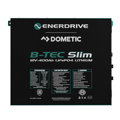 B-TEC 12V 400AH SLIMLINE LITHIUM BATTERY