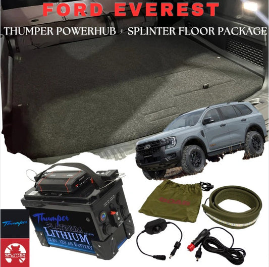 THUMPER POWERHUB + SPLINTER FALSE FLOOR PACKAGE – FORD EVEREST