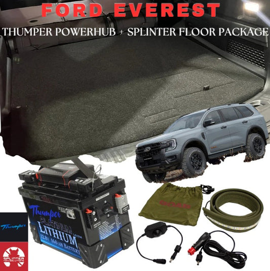THUMPER POWERHUB + SPLINTER FALSE FLOOR PACKAGE – FORD EVEREST