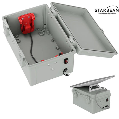 Starlink Mini Dual Milwaukee 18V/20V Battery Adapter Box with DC Plug & Switch