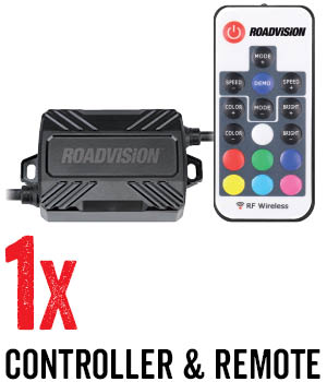 RGB LED ROCK LIGHT KIT V2 WITH RF REMOTE CONTROL