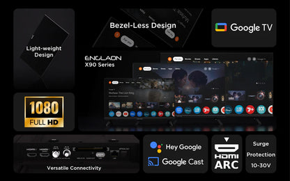 24’’ Full HD 12V Smart TV With Chromecast, Bluetooth & Google TV