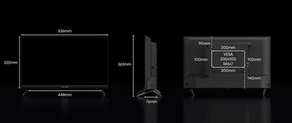 24’’ Full HD 12V Smart TV With Chromecast, Bluetooth & Google TV