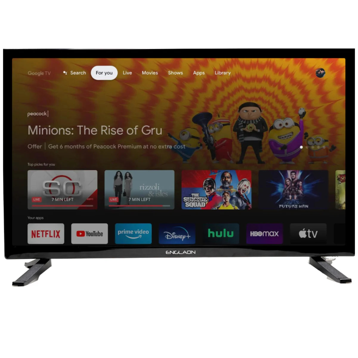 27’’ 12V FULL HD SMART TV + CHROMECAST + BLUETOOTH