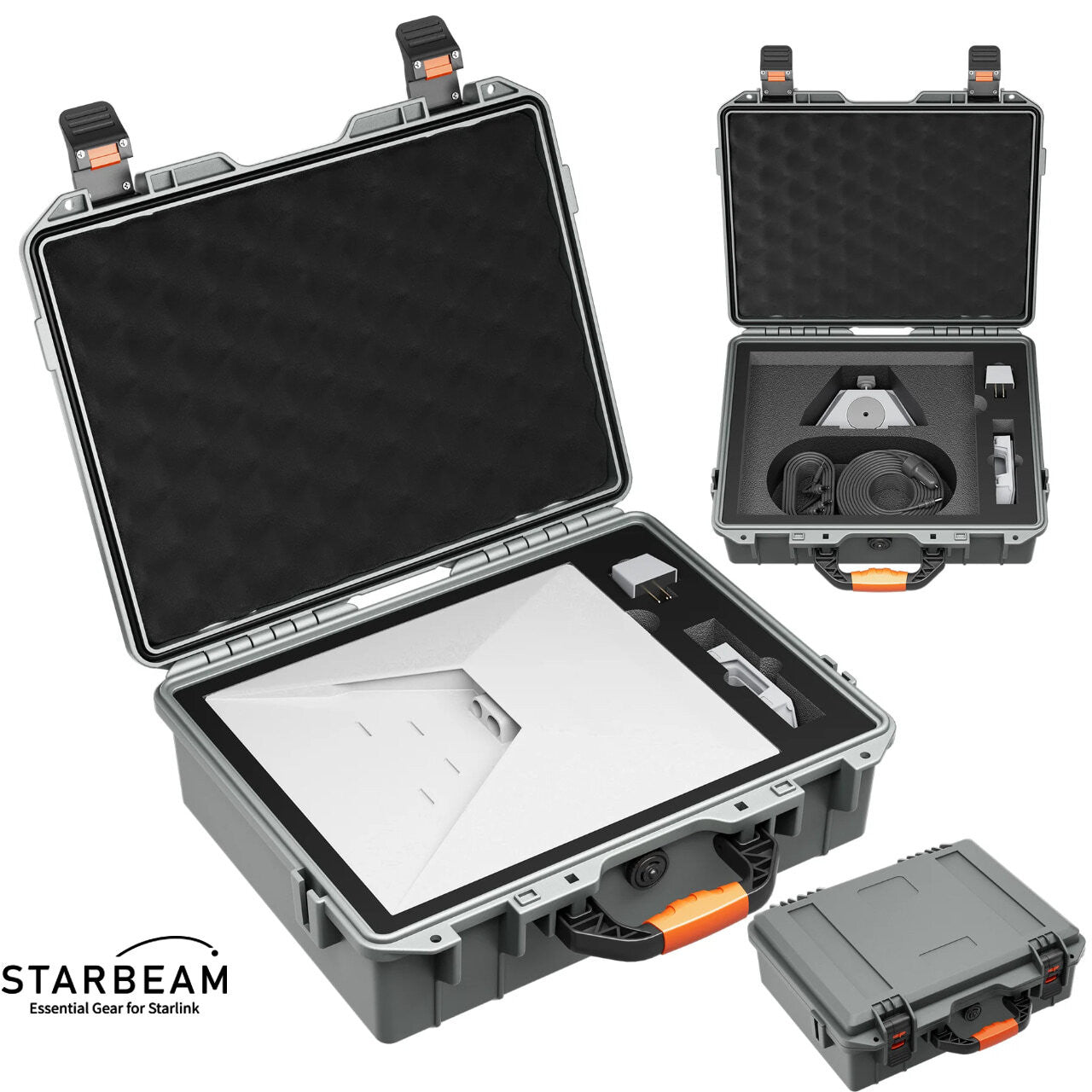 STARLINK MINI HARD PROTECTIVE TRAVEL CASE WITH STORAGE GREY