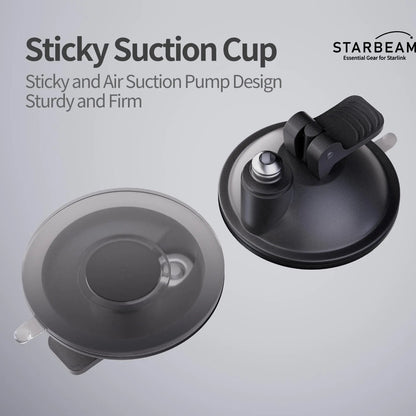 Starlink Mini 3 Suction Cup Mount for Vehicle Sunroof or Window