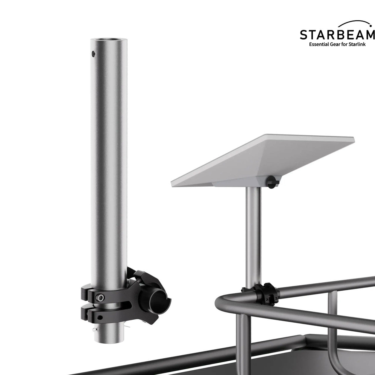 Starlink Mini Pole Clamp with Pole Extension