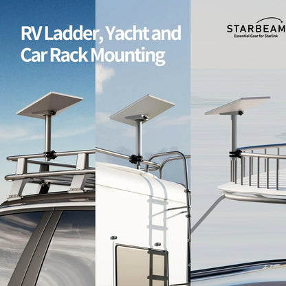 Starlink Mini Pole Clamp with Pole Extension