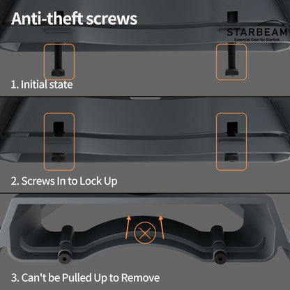 Starlink Mini Mobility Anti-Theft Kickstand Mount - Aluminium