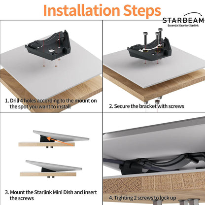 Starlink Mini Mobility Anti-Theft Kickstand Mount - Aluminium