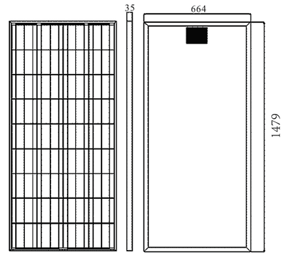 160W 12V MONOCRYSTALLINE SOLAR PANEL