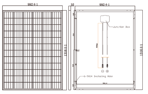 225W 24V MONOCRYSTALLINE SOLAR PANEL