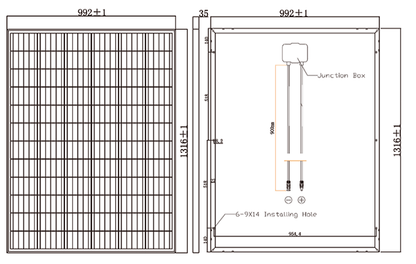 225W 24V MONOCRYSTALLINE SOLAR PANEL
