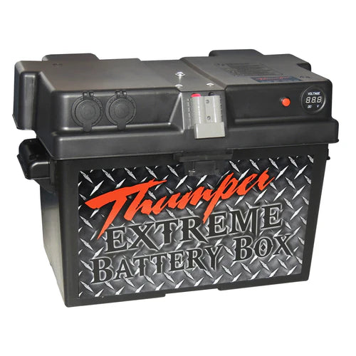 THUMPER BASE BATTERY BOX - WITH CIG & USB SOCKETS
