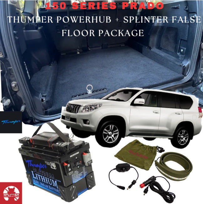 THUMPER BATTERY HUB + SPLINTER FALSE FLOOR - 150 PRADO