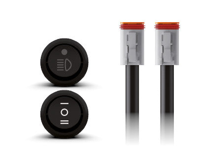 Stealth S8 Series Driving Lights (Pair) + Wiring Harness