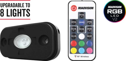 RGB LED ROCK LIGHT KIT V2 WITH RF REMOTE CONTROL