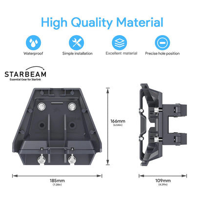 Starlink Gen3 Standard Roof Rack Mount - Aluminium Alloy