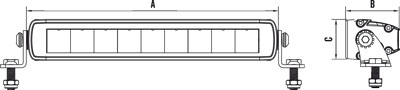 S40 STEALTH FLOOD SERIES LIGHT BARS