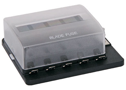 BLADE FUSE BLOCK PANEL WITH LED 10 FUSE