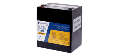 12V 6AH LITHIUM LIFEPO4 BATTERY + BLUETOOTH