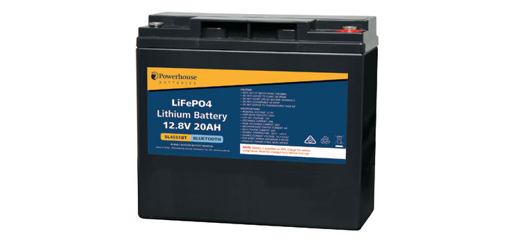 12V 20AH LITHIUM LIFEPO4 BATTERY + BLUETOOTH
