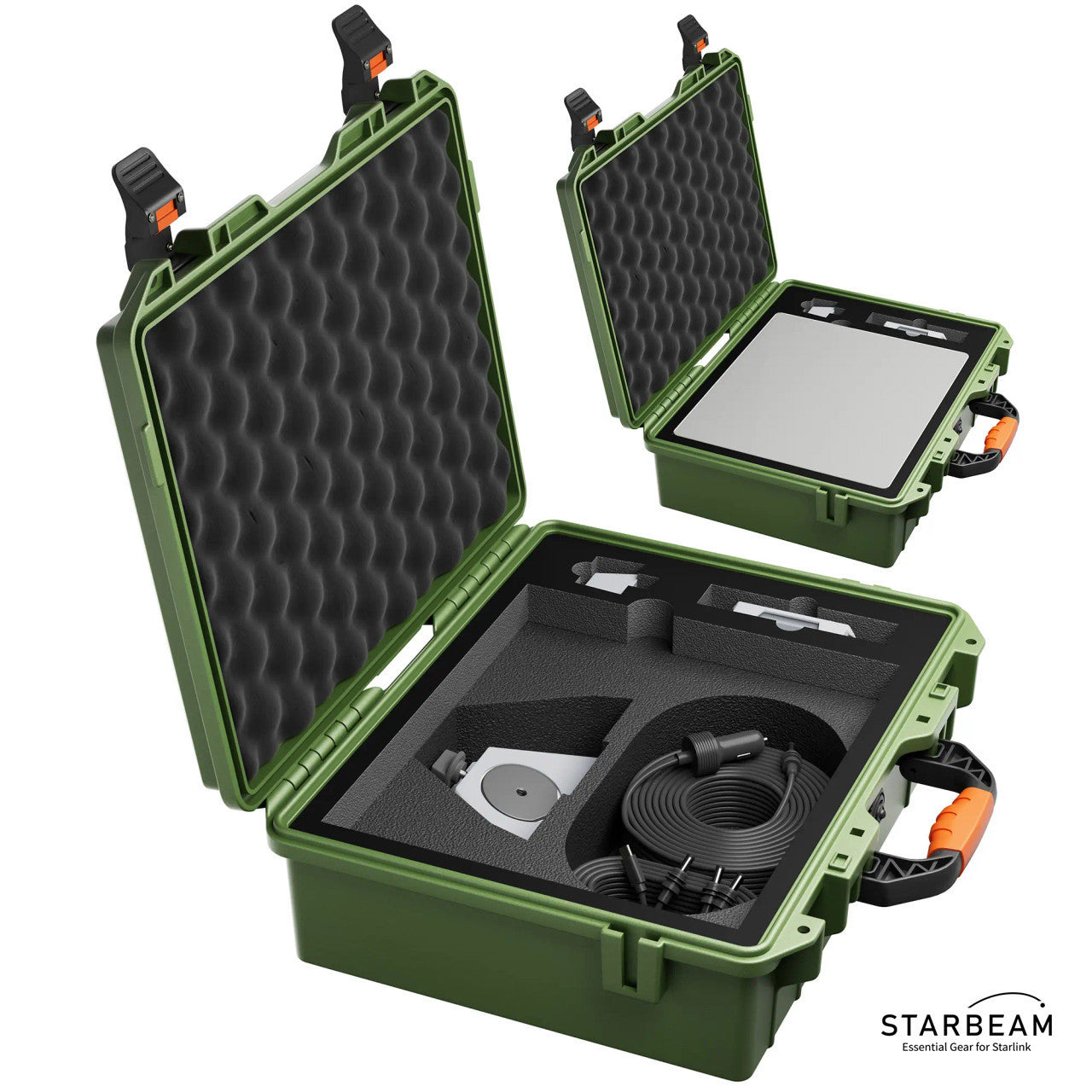 STARLINK MINI HARD PROTECTIVE TRAVEL CASE WITH STORAGE GREEN