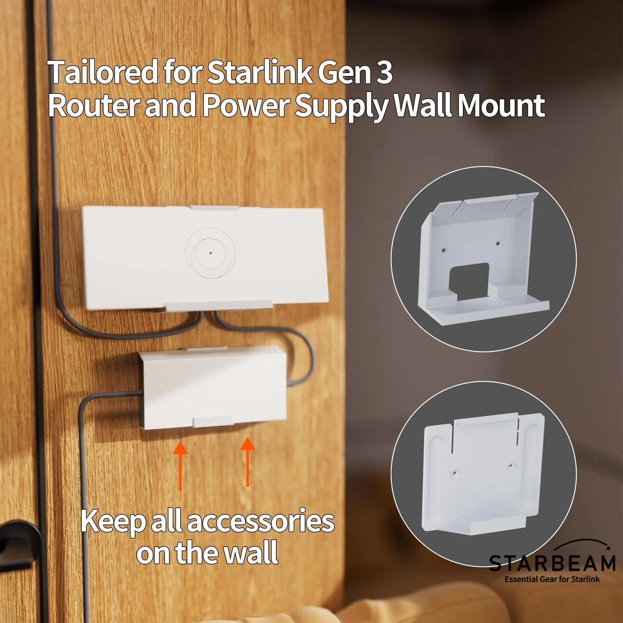 STARLINK GEN3 ROUTER & POWER SUPPLY WALL MOUNT KIT – Home of 12 Volt ...