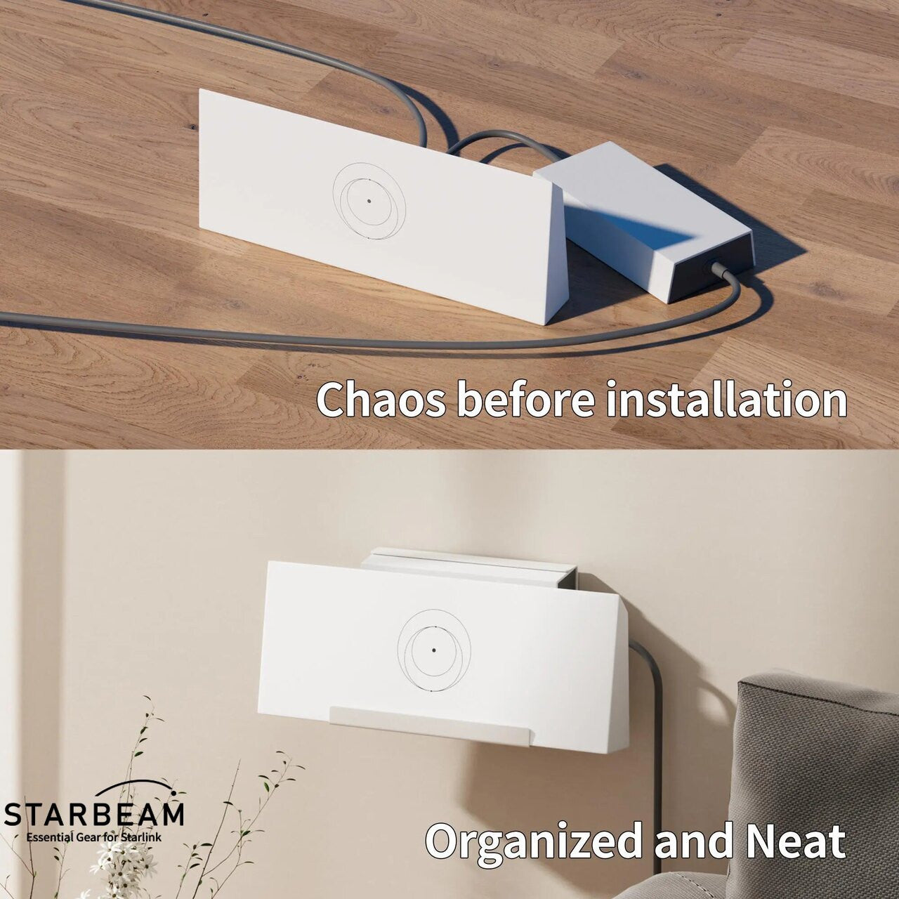 Starlink Gen 3 Space Saving Router & Power Supply Wall Mount Kit – Home ...