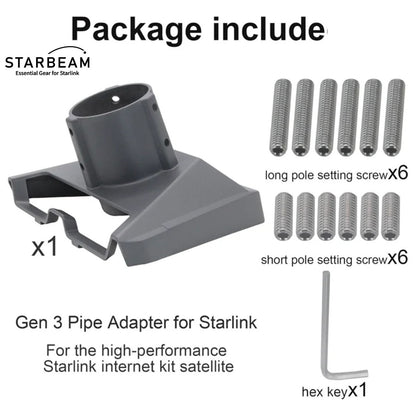 STARLINK GEN 3 STD ALUMINUM POLE ADAPTER 25-48MM