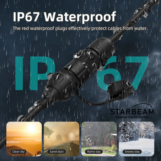 STARLINK GEN3 STD WATERPROOF OUTDOOR ETHERNET LEAD 50CM