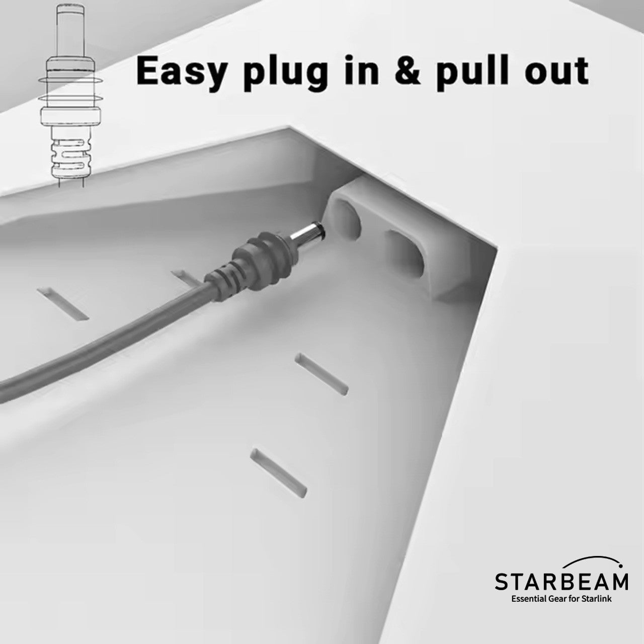 STARLINK MINI 3M DC POWER CABLE TO ANDERSON PLUG