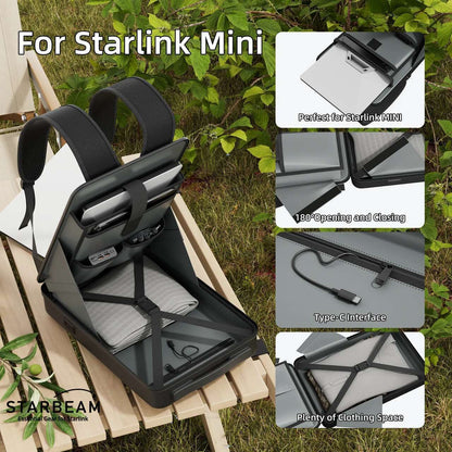 STARLINK MINI HARD SHELL ANTI-THEFT BACKPACK WITH TSA LOCK
