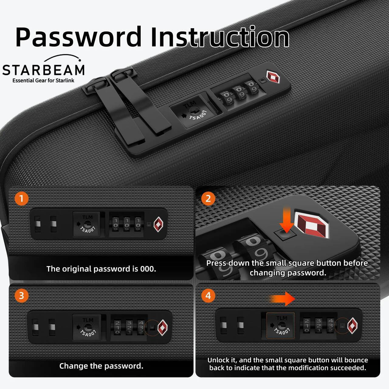 STARLINK MINI HARD SHELL ANTI-THEFT BACKPACK WITH TSA LOCK